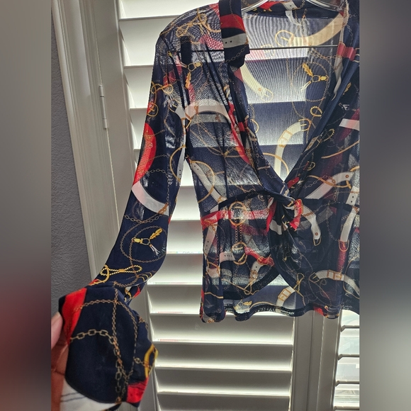 D.N.A couture blouse top size medium - Picture 8 of 9